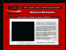 Tablet Screenshot of mdifenceandrail.com